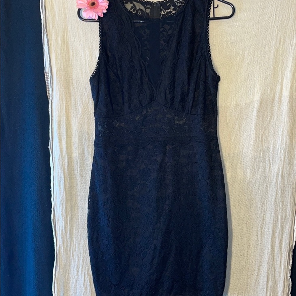 Privy MINI lace DRESS COLOR BLACK